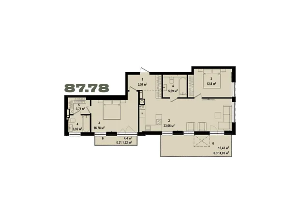 Квартира на вул. Українська, 1А в Київ, ID 326197, фото №3