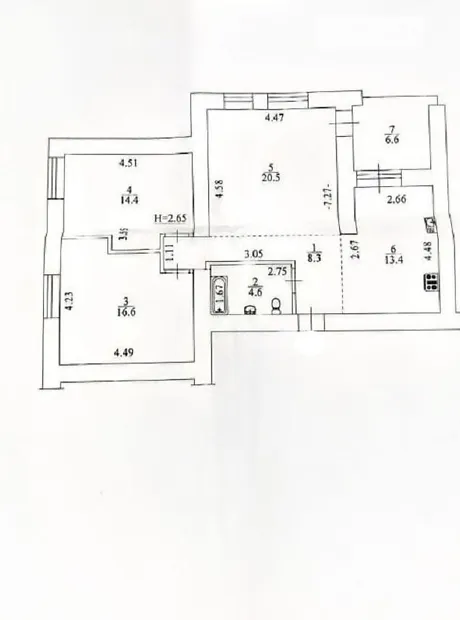 Квартира на вул. Олеся Гончара, 52 в Києві, ID 206955, фото №23