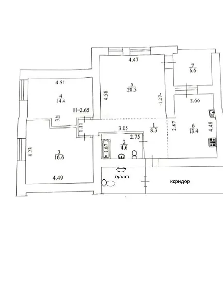 Квартира на вул. Олеся Гончара, 52 в Києві, ID 206955, фото №24
