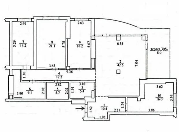 Квартира на просп. Лобановського, 4В в Києві, ID 173742, фото №20