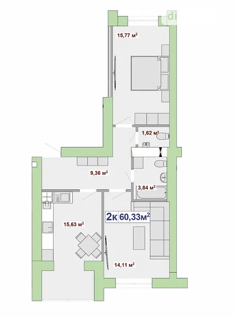 Квартира на вул. В'ячеслава Чорновола, 155 в Івано-Франківську, ID 178793, фото №5