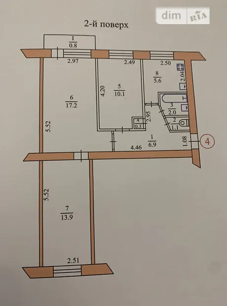 Квартира на вул. Слівенська, 15 в Тернопіль, ID 247093, фото №4