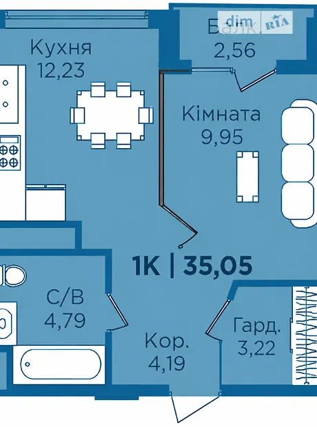Квартира на вул. Фізкультурна в Івано-Франківську, ID 207195, фото №11