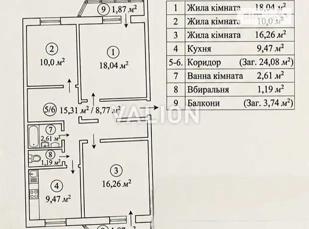 Квартира на вул. Драгоманова, 22 в Києві, ID 177248, фото №31