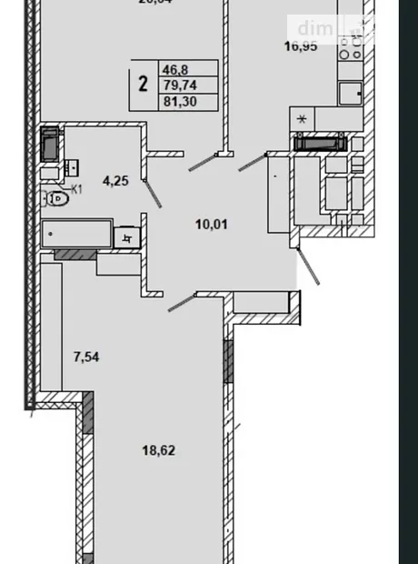Квартира на вул. Миколайчука, 38 в Львові, ID 163172, фото №2