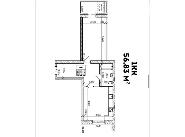 Квартира на вул. Волошкова в Вінниці, ID 395942, фото №6