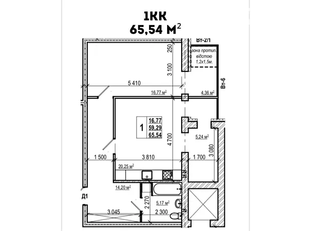 Квартира на вул. Волошкова в Вінниці, ID 226888, фото №6