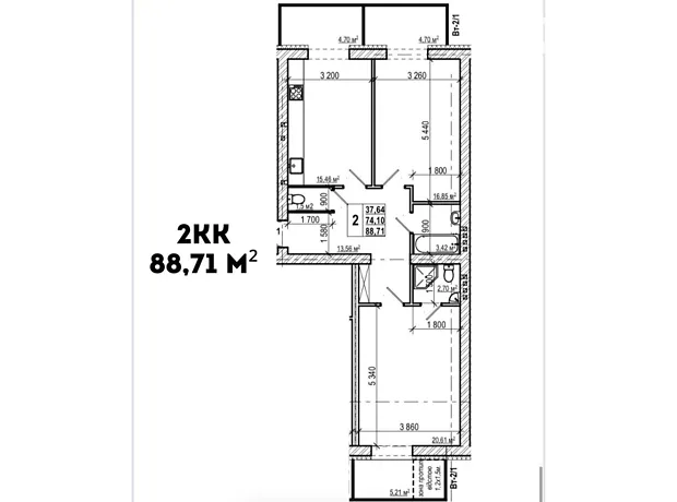 Квартира на вул. Волошкова в Вінниці, ID 229889, фото №6