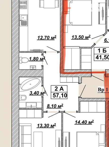 Квартира на вул. Княгинин, 44 в Івано-Франківську, ID 190617, фото №15