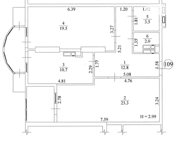 Квартира на вул. Жилянська, 118 в Києві, ID 164946, фото №10