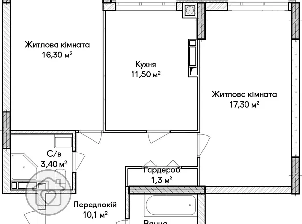 Квартира на вул. Ольги Кобилянської в Києві, ID 224012, фото №11