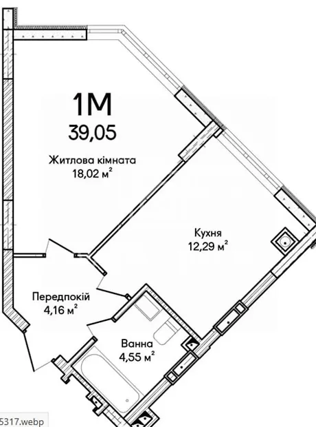 Квартира на вул. Ольги Кобилянської 1В/28 в Києві, ID 228627, фото №39