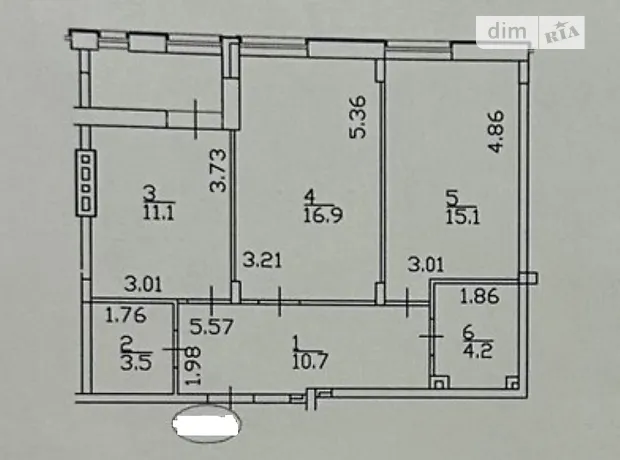 Квартира на вул. Регенераторна, 4 в Києві, ID 196327, фото №16