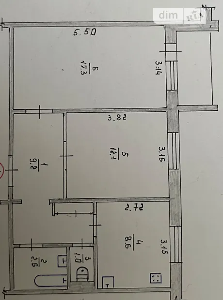 Квартира на вул. Крошенська, 49 в Житомир, ID 294610, фото №3