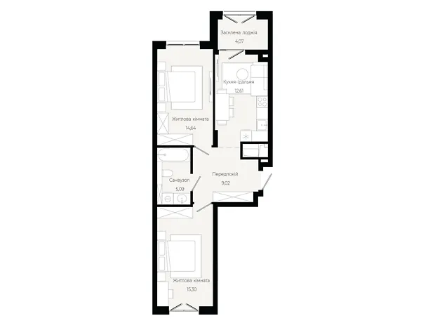 Квартира на вул. Героїв Крут в Львові, ID 305608, фото №6