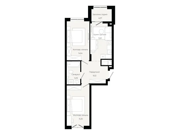 Квартира на вул. Героїв Крут в Львові, ID 305610, фото №6