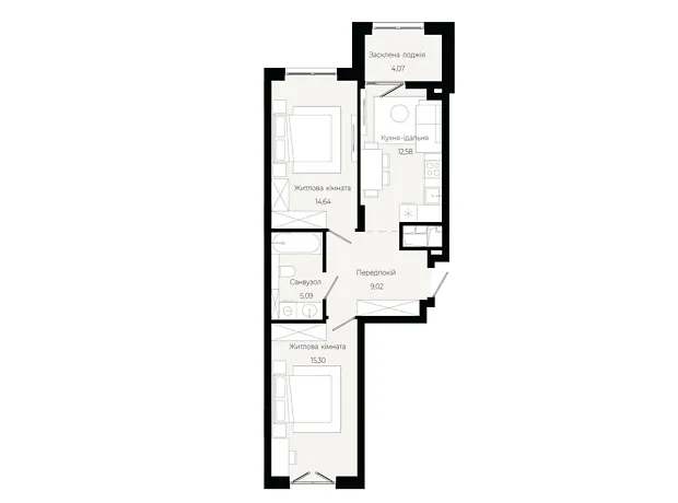 Квартира на вул. Героїв Крут в Львові, ID 305611, фото №6