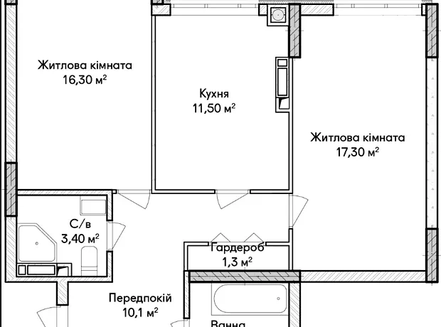Квартира на вул. Ольги Кобилянської 1В/14 в Києві, ID 229178, фото №5