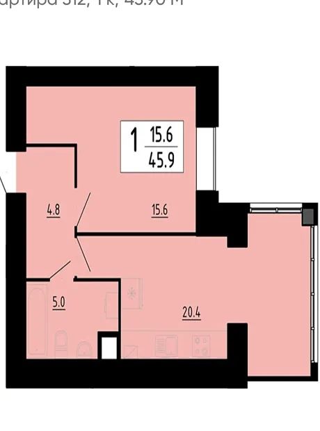 Квартира на вул. Академіка Сергія Корольова, 7Б в Тернополі, ID 242728, фото №1