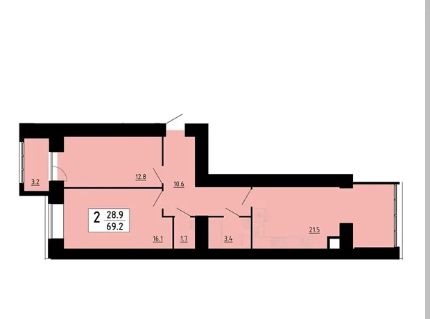 Квартира на вул. Академіка Сергія Корольова, 7Б в Тернополі, ID 239121, фото №1