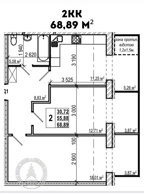 Квартира на вул. Волошкова в Вінниці, ID 241707, фото №10