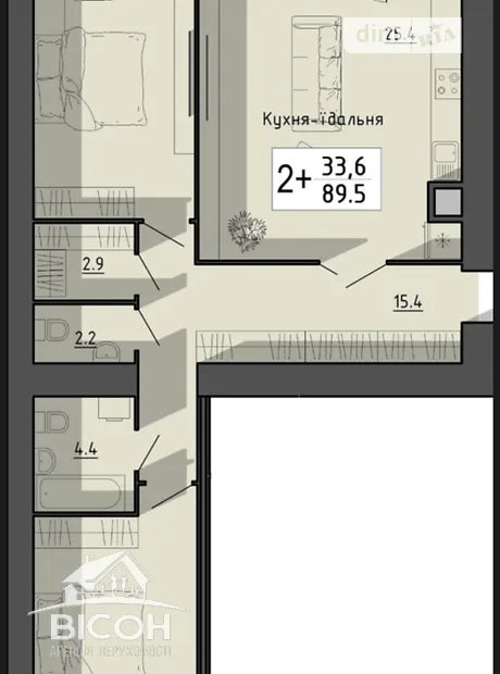 Квартира на пров. Генерала Мирона Тарнавського в Тернополі, ID 235872, фото №13