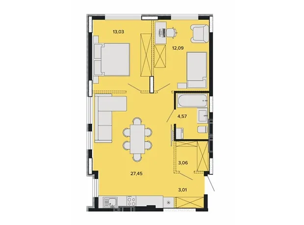 Квартира на вул. Поліська, 2Б в Києві, ID 221836, фото №6
