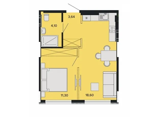 Квартира на вул. Поліська, 2Б в Києві, ID 225405, фото №6