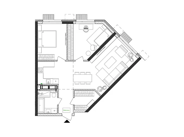 Квартира на вул. Євгена Маланюка, 101 в Києві, ID 203089, фото №6