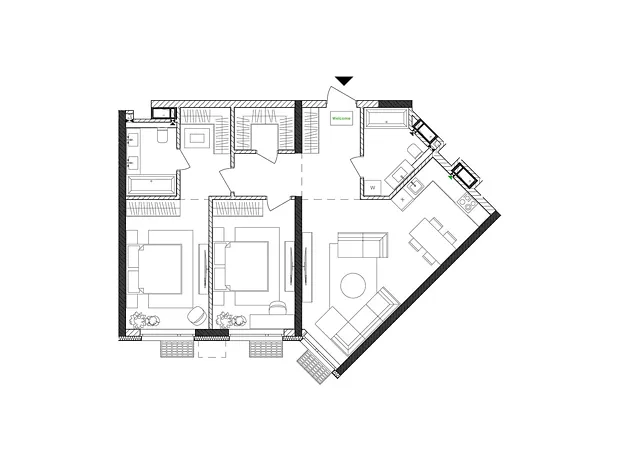 Квартира на вул. Євгена Маланюка, 101 в Києві, ID 163486, фото №6