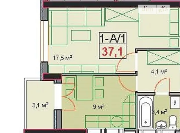 Квартира на вул. Університетська 1Р/1 в Києві, ID 228615, фото №2