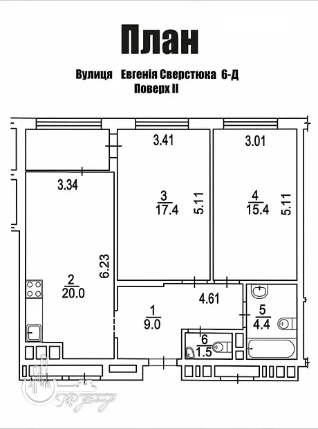 Квартира на вул. Євгена Сверстюка, 6Д в Києві, ID 189689, фото №5