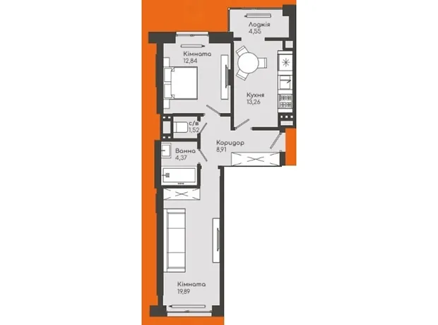 Квартира на бул. Буковинського віча, 4 в Чернівцях, ID 319028, фото №6