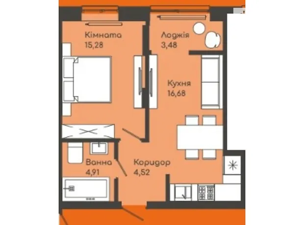 Квартира на бул. Буковинського віча, 4 в Чернівцях, ID 228374, фото №6