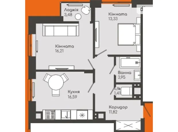 Квартира на бул. Буковинського віча, 4 в Чернівцях, ID 231138, фото №6
