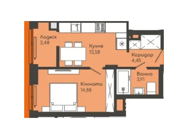 Квартира на бул. Буковинського віча, 4 в Чернівцях, ID 242465, фото №6