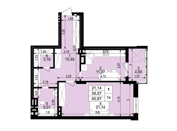 Квартира на вул. Стецька Ярослава, 20Б в Тернополі, ID 236917, фото №6