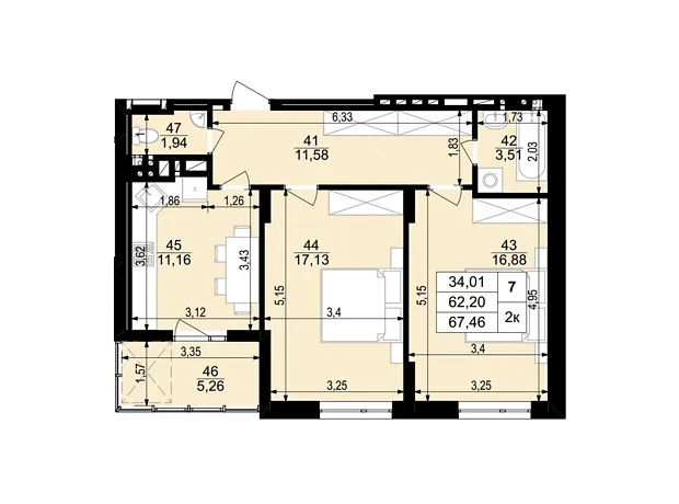 Квартира на вул. Стецька Ярослава, 20Б в Тернополі, ID 245895, фото №6