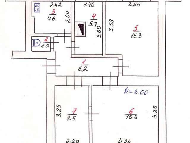 Квартира на вул. Олександра Кушнірука, 14 в Хмельницький, ID 219668, фото №1