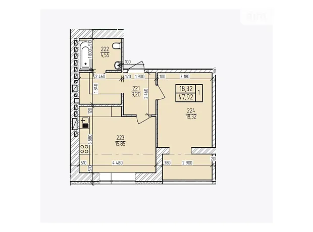 Квартира на вул. Озерна, 16А в Хмельницькому, ID 242786, фото №6
