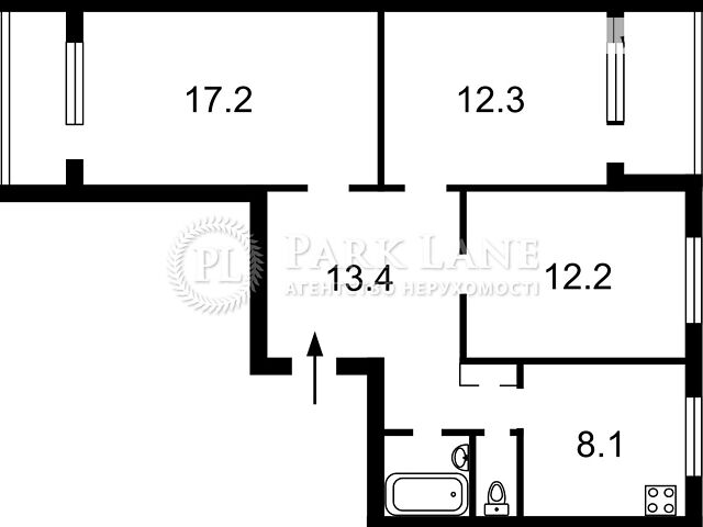 Квартира на вул. Велика Китаївська, 10 в Києві, ID 227699, фото №1