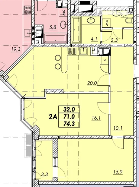 Квартира на вул. Прохоровська, 40 в Одесі, ID 193602, фото №2