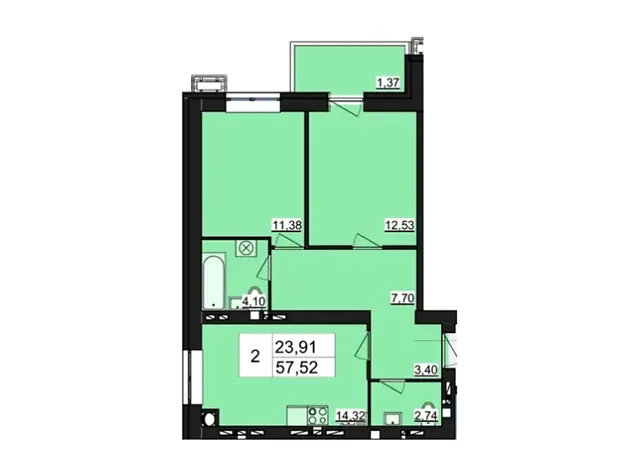 Квартира на проїзд Шпаковський, 10Б в Житомирі, ID 225204, фото №6