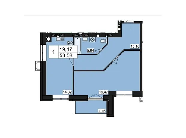Квартира на проїзд Шпаковський, 10Б в Житомирі, ID 241619, фото №6