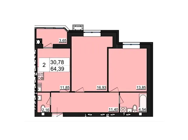 Квартира на проїзд Шпаковський, 10Б в Житомирі, ID 332667, фото №6
