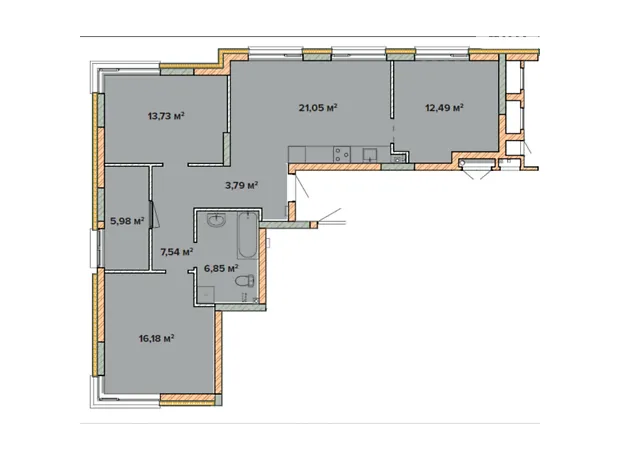 Квартира на вул. Симоненка, 32 в Києві, ID 310961, фото №10