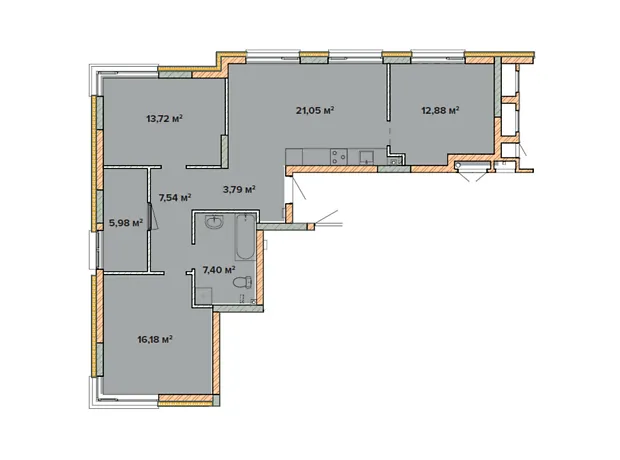 Квартира на вул. Симоненка, 32 в Київ, ID 310951, фото №5