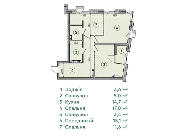 Квартира на вул. Соборна, 77А в Києві, ID 222349, фото №6