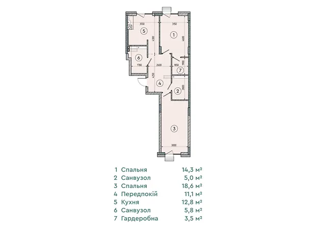 Квартира на вул. Соборна, 77А в Києві, ID 240055, фото №6