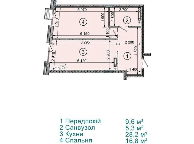 Квартира на вул. Соборна, 77А в Києві, ID 229614, фото №6
